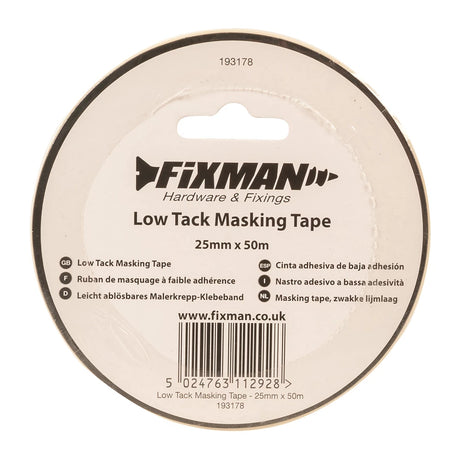 Fixman Low Tack Masking Tape