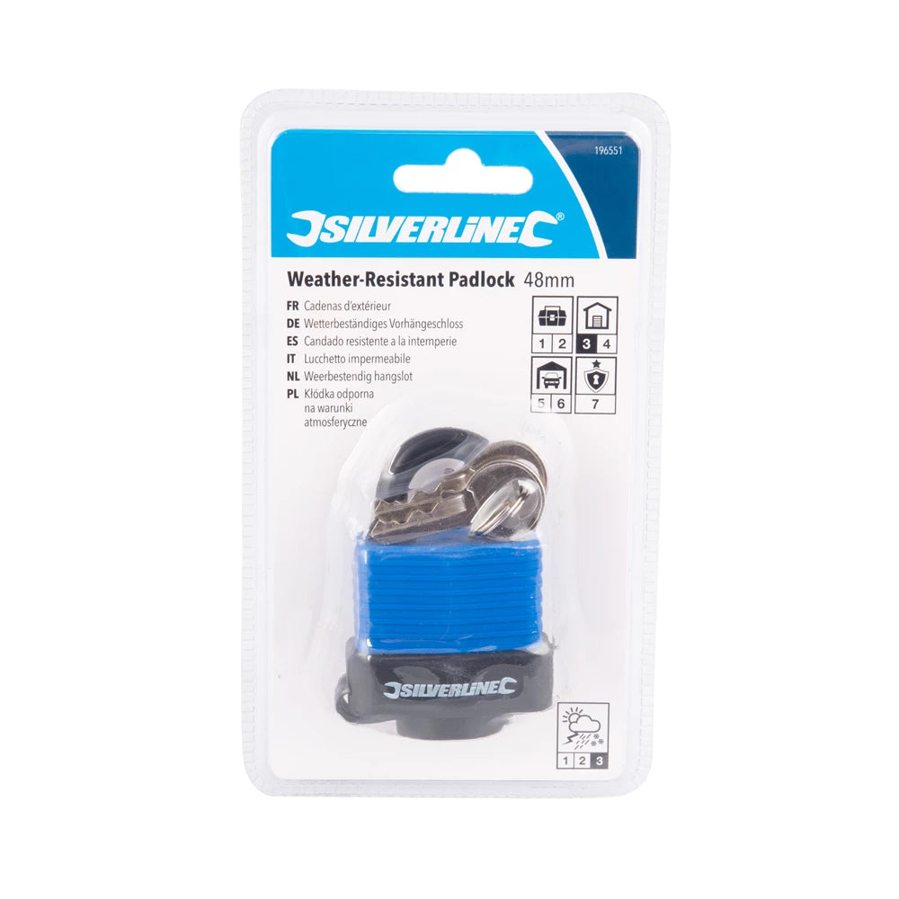 Silverline Weather-Resistant Padlock