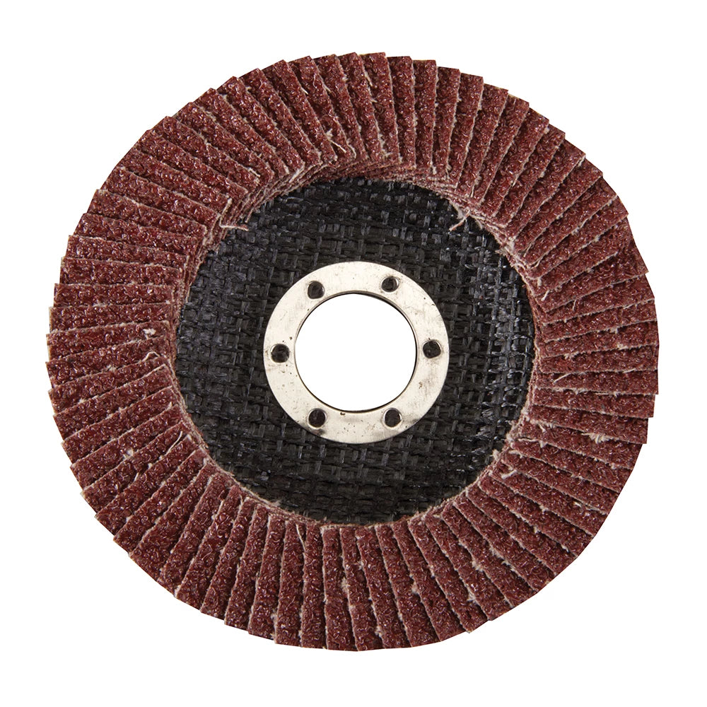 Silverline Aluminium Oxide Flap Disc - 115mm 40 Grit