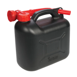 Silverline Plastic Fuel Can 5Ltr - Black