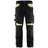 Blaklader Trousers without Nail Pockets 1556 #colour_black-hi-vis-yellow