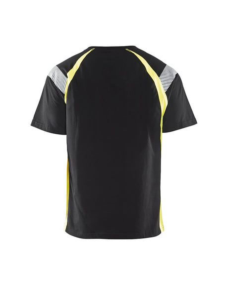 Blaklader T-Shirt 3332 #colour_black-hi-vis-yellow