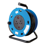 Powermaster Cable Reel Freestanding 13A 230V - 2-Gang 50m