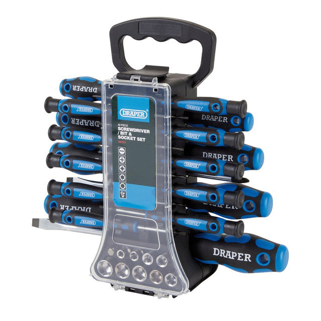 Draper Tools Screwdriver, Socket And Bit Set (49 Piece)