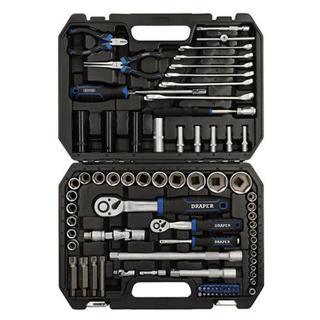 Draper Tools HI-TORQ® Metric Socket Set, 1/4" & 1/2" Sq. Dr. (83 Piece)