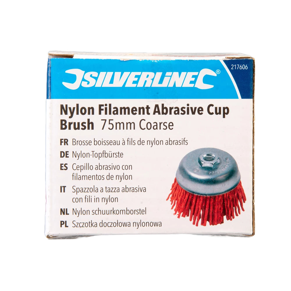 Silverline Filament Abrasive Cup Brush - 75mm Coarse