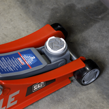 Sealey 180° Handle Trolley Jack 2 Tonne Low Profile Short Chassis - Red