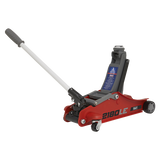 Sealey 180° Handle Trolley Jack 2 Tonne Low Profile Short Chassis - Red