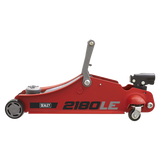 Sealey 180° Handle Trolley Jack 2 Tonne Low Profile Short Chassis - Red