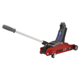 Sealey 180° Handle Trolley Jack 2 Tonne Low Profile Short Chassis - Red