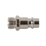 Silverline Euro Bayonet Coupler 1/4 Bsp Male Thread 2Pk