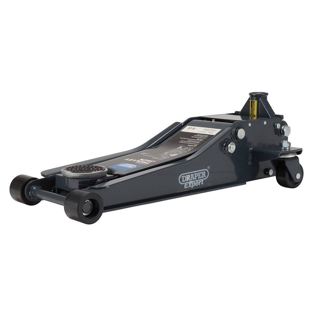 Draper Tools Expert Professional Low Profile Garage Trolley Jack, 3 Tonne