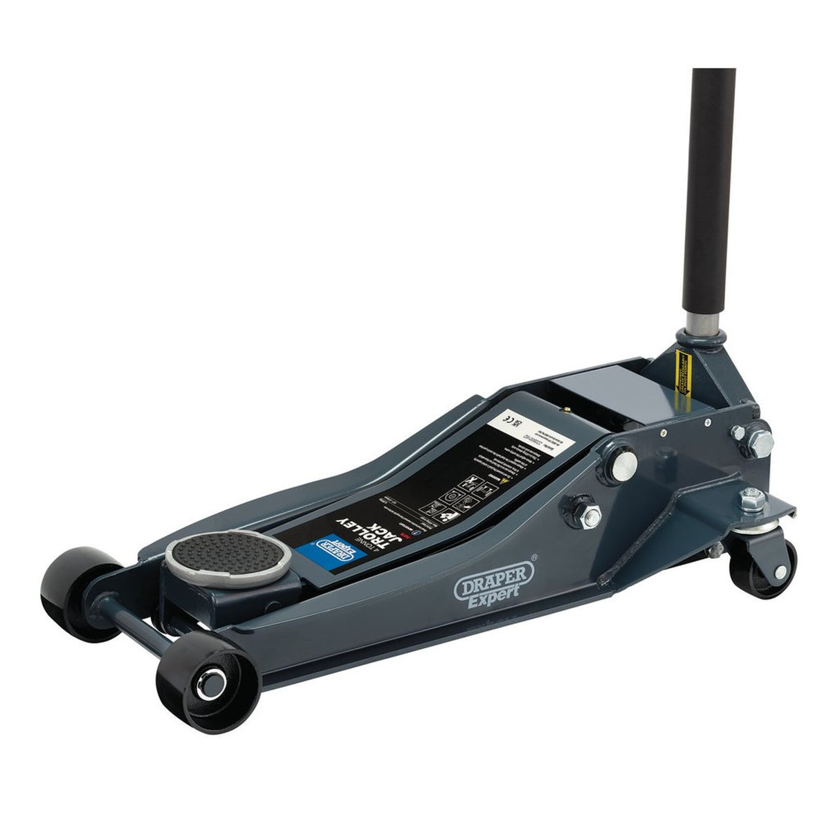 Draper Tools Expert Professional Low Profile Garage Trolley Jack, 4 Tonne