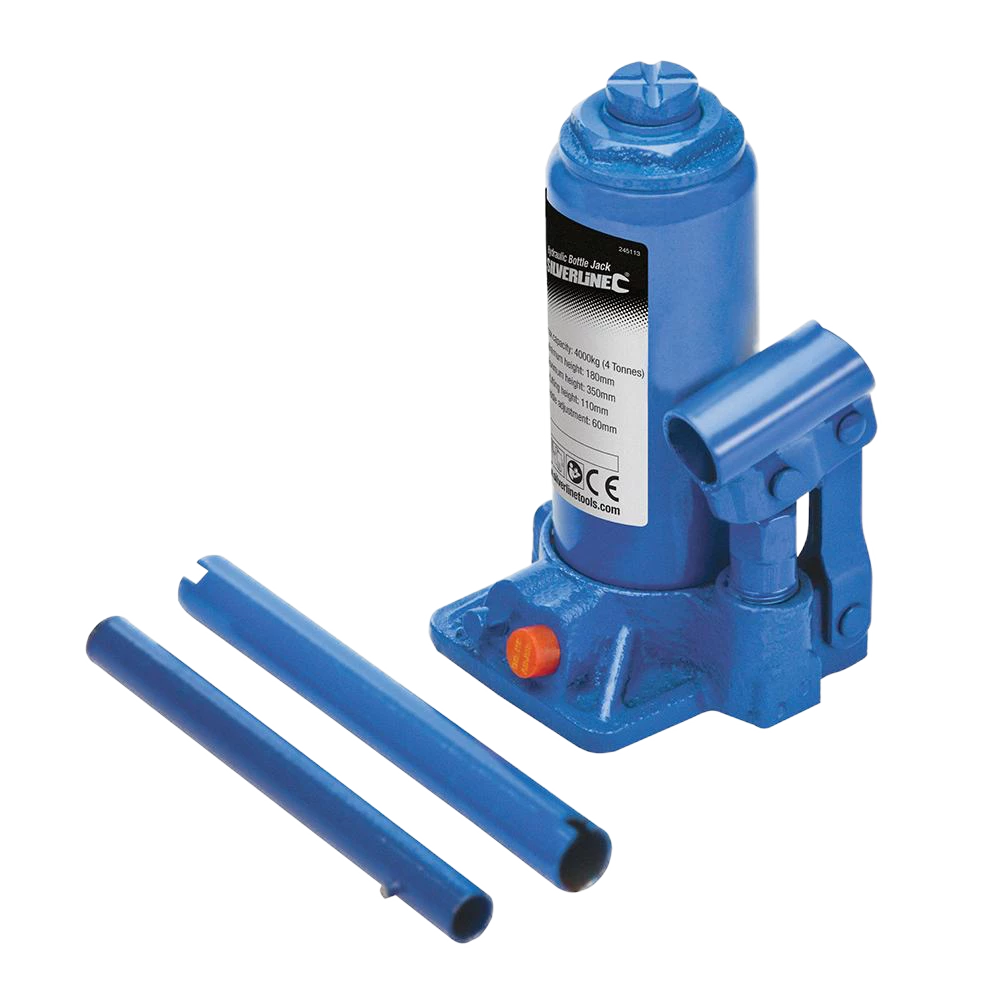 Silverline Hydraulic Bottle Jack 4 Tonne