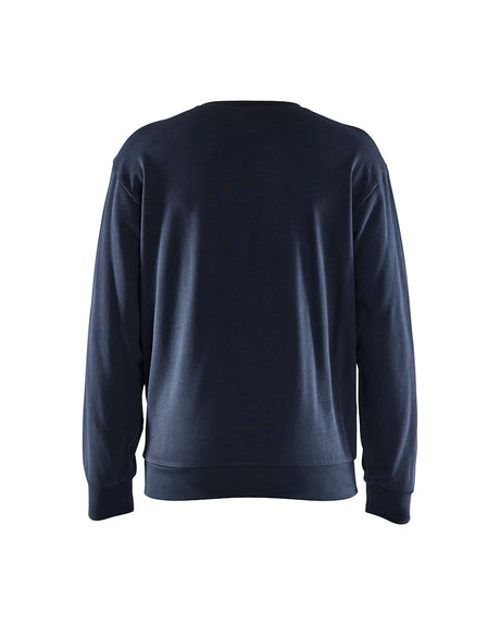 Blaklader Sweatshirt 3580 #colour_dark-navy-hi-vis-yellow