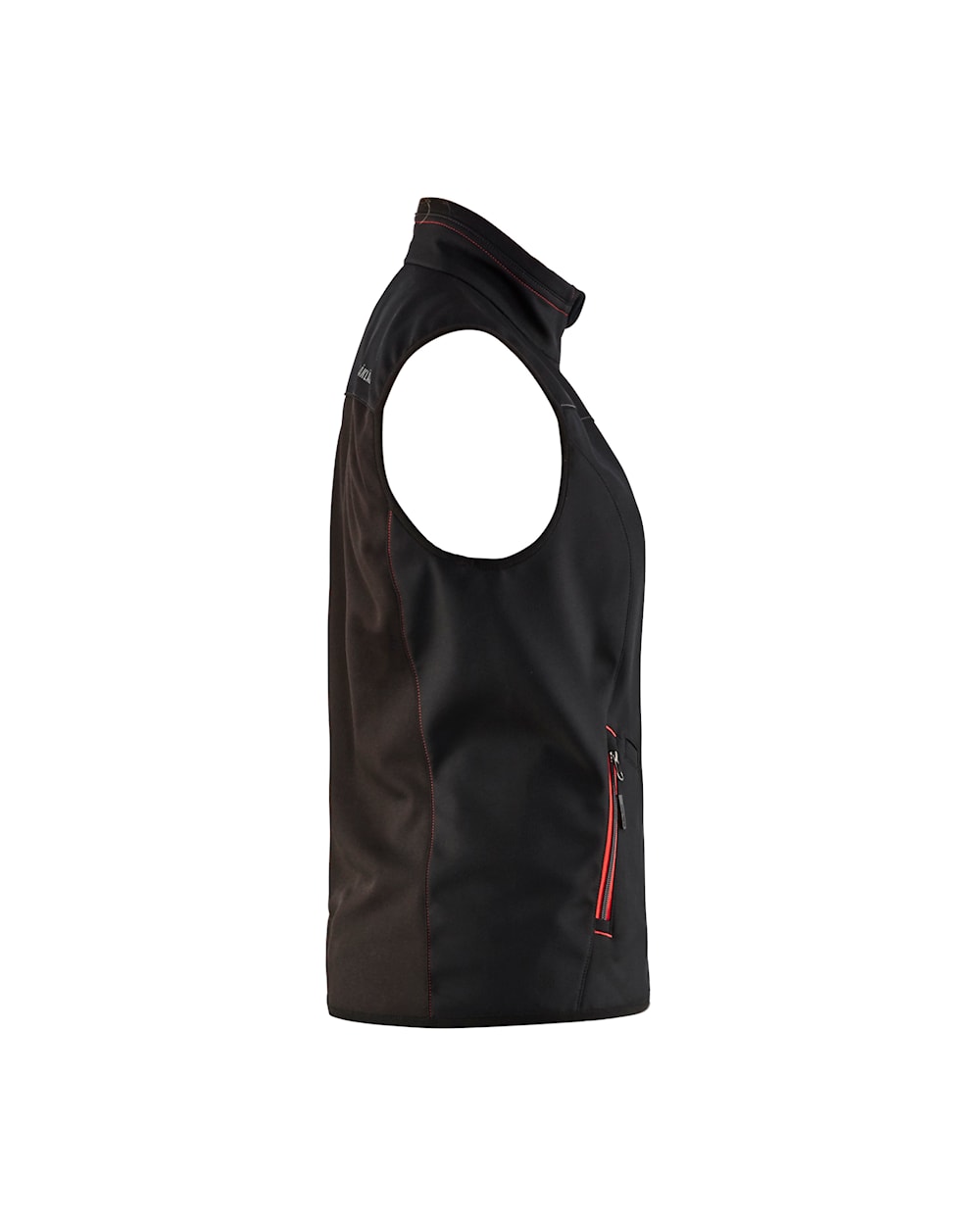 Blaklader Women's Softshell Vest 3851 #colour_black-red