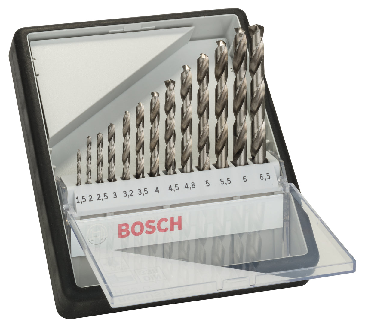 Bosch Professional 13-Piece Robust Line Metal Drill Bit Set HSS-G, 135° (1.5-6.5mm)