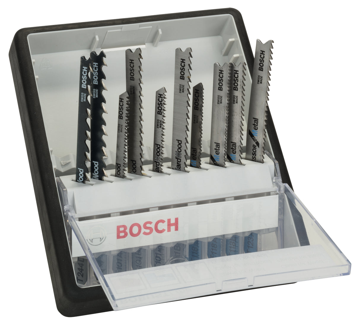 Bosch Professional 10 Piece Robust Line Jigsaw Blade Set - Wood And Metal