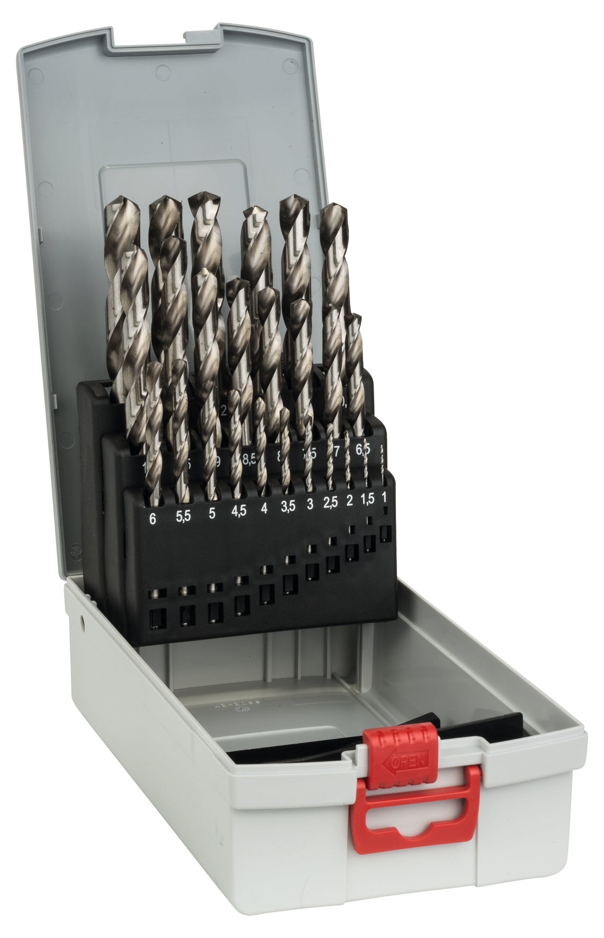 Bosch Professional HSS-G ProBox Metal Drill Bit Set - 25 Pieces, 1-13mm, DIN 338, 135°