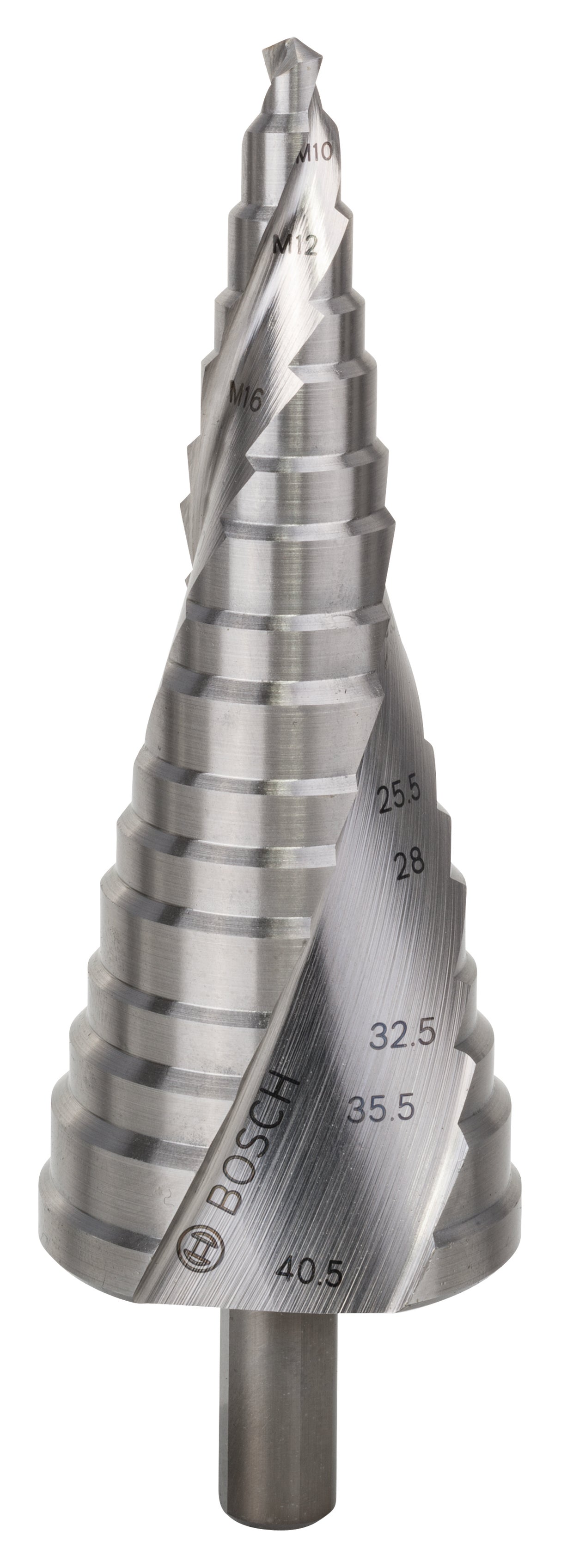 Bosch Professional Step Drill Bit HSS - 6 Sizes (M10, M12, M16, M20, M25, M32, M40)