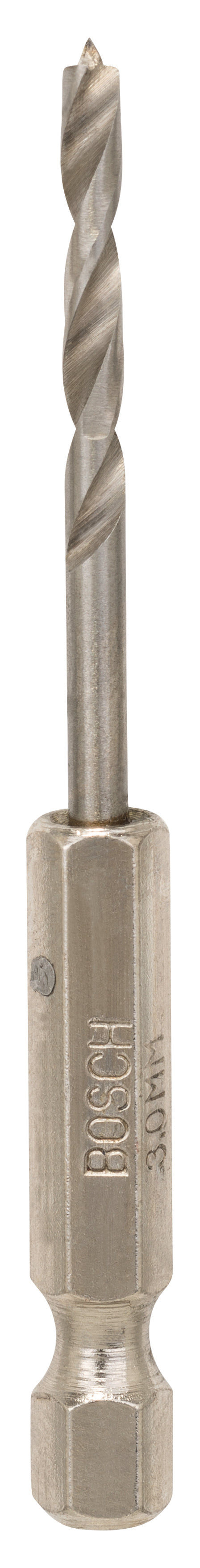 Bosch Professional Wood Bit - Hex Shank, 3mm x 33mm x 74mm