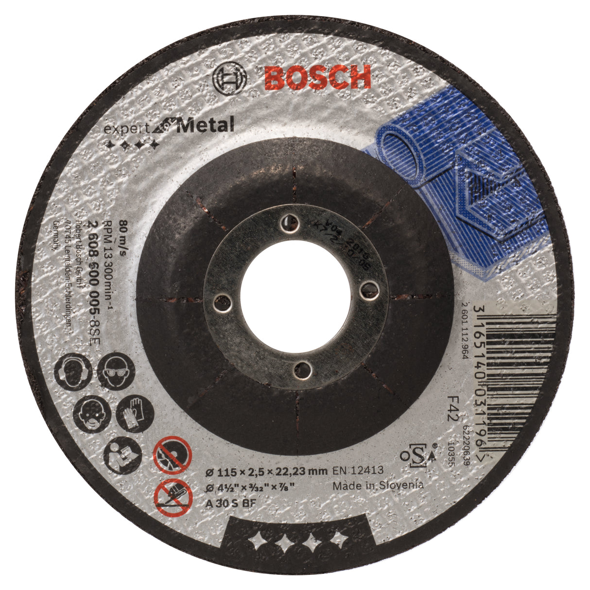 Bosch Professional Metal Cutting Disc with Depressed Centre A 30 S BF, 115mm x 2.5mm