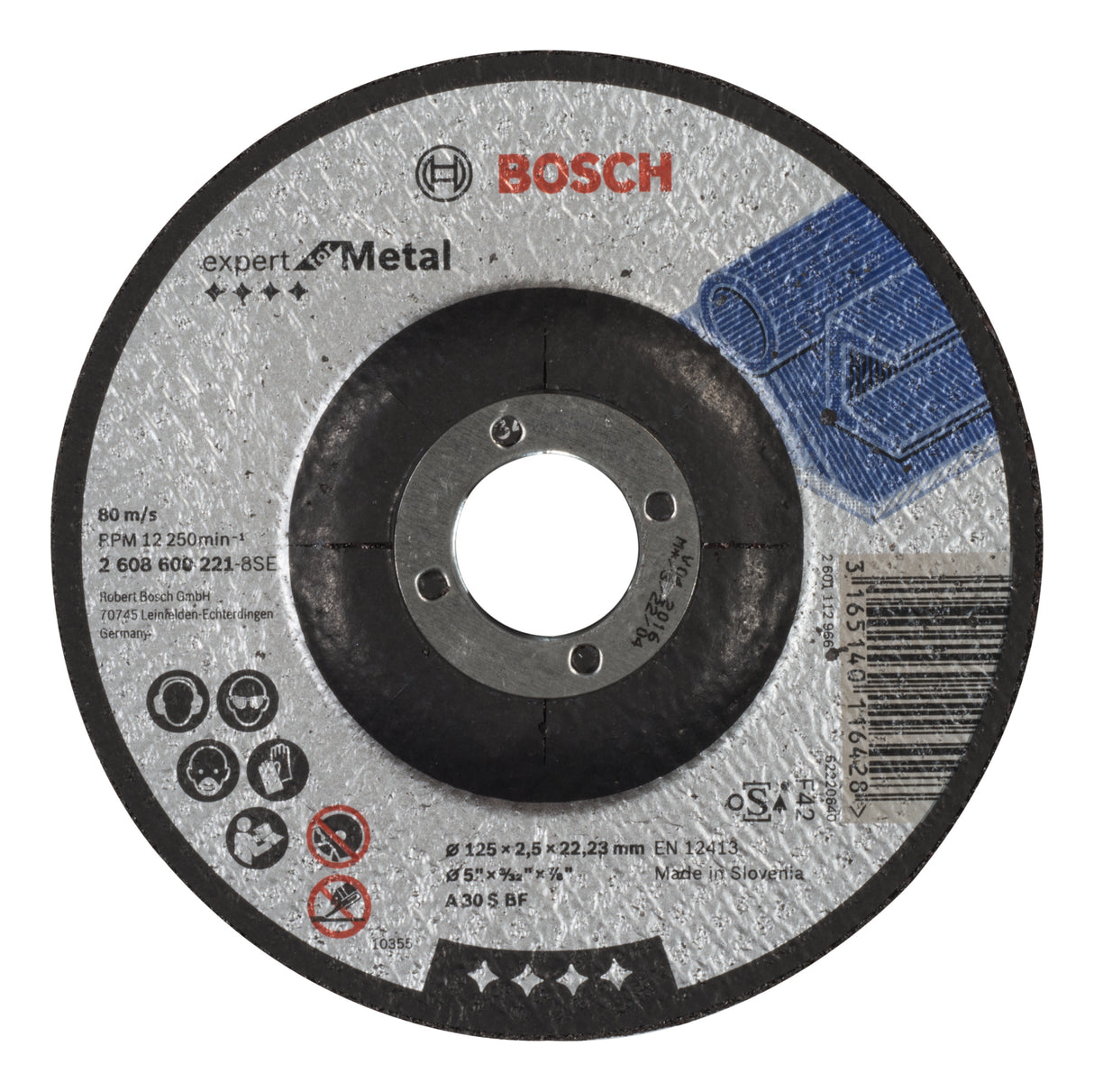 Bosch Professional Expert Metal Cutting Disc with Depressed Centre A 30 S BF, 125mm x 2.5mm