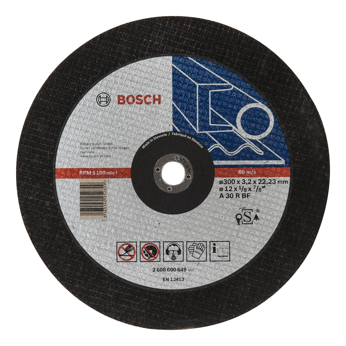 Bosch Professional Expert Metal Straight Cutting Disc A 30 R BF - 300mm x 3.2mm