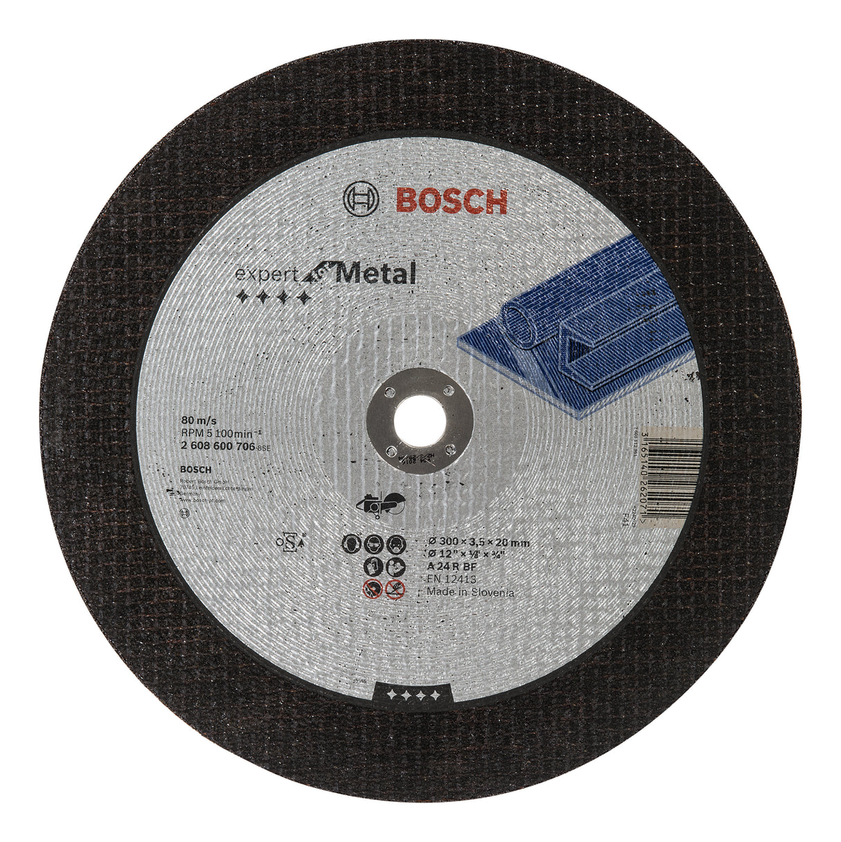 Bosch Professional Expert Metal Straight Cutting Disc A 24 R BF - 300mm x 20.00mm x 3.5mm