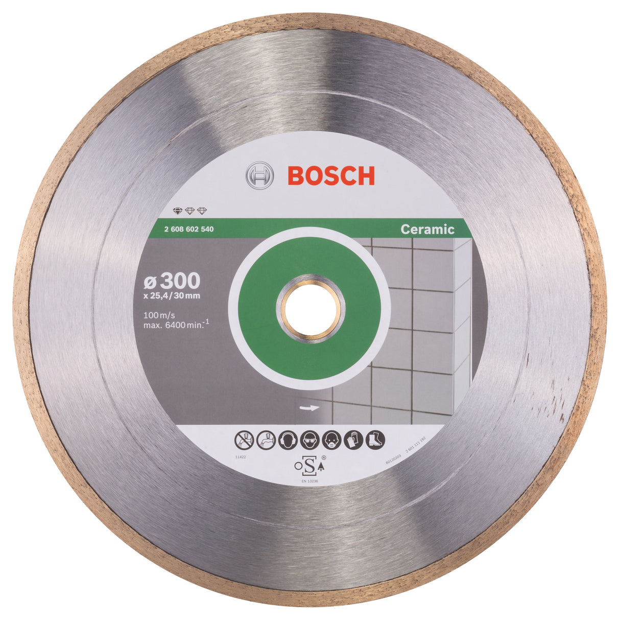 Bosch Professional Ceramic Diamond Cutting Disc - 300 x 30+25,40 x 2 x 7 mm Standard