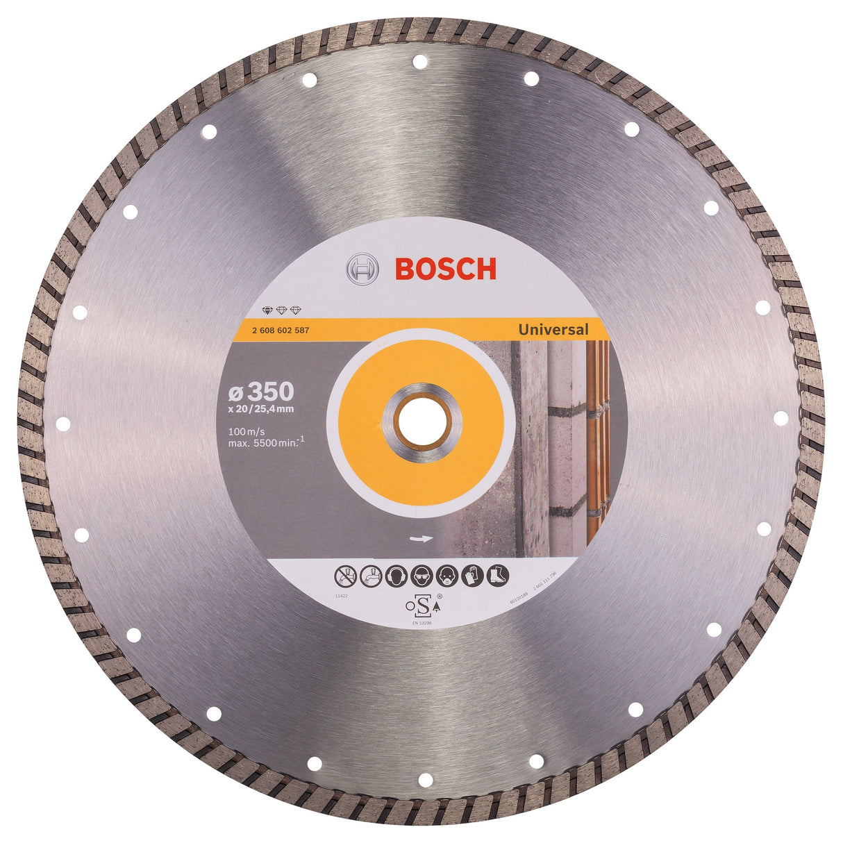 Bosch Professional Universal Turbo Diamond Cutting Disc - 350 x 20/25, 40 x 3 x 10mm - Standard