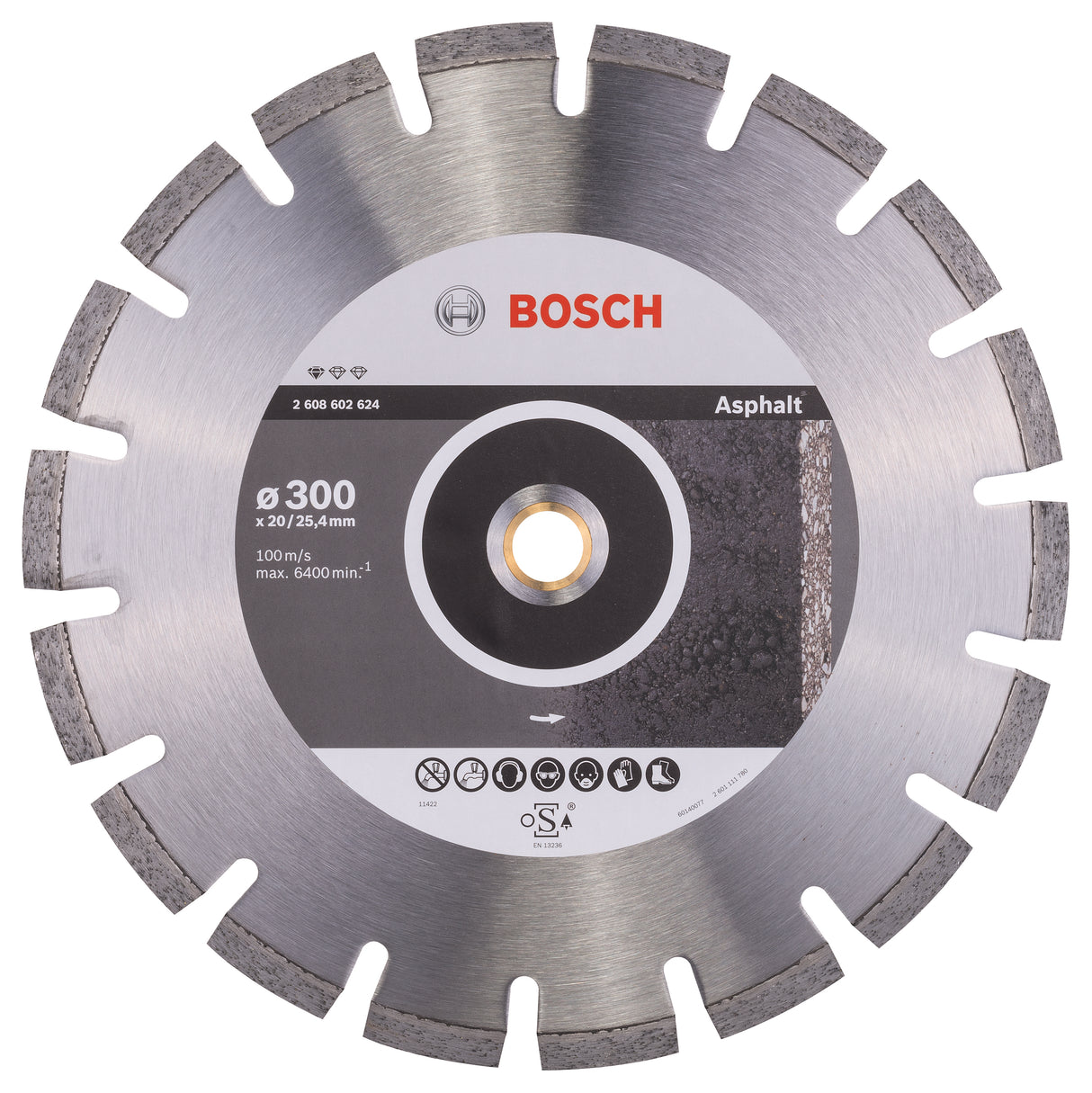 Bosch Professional Diamond Cutting Disc for Asphalt - 300 x 20/25,40 x 2,8 x 10 mm