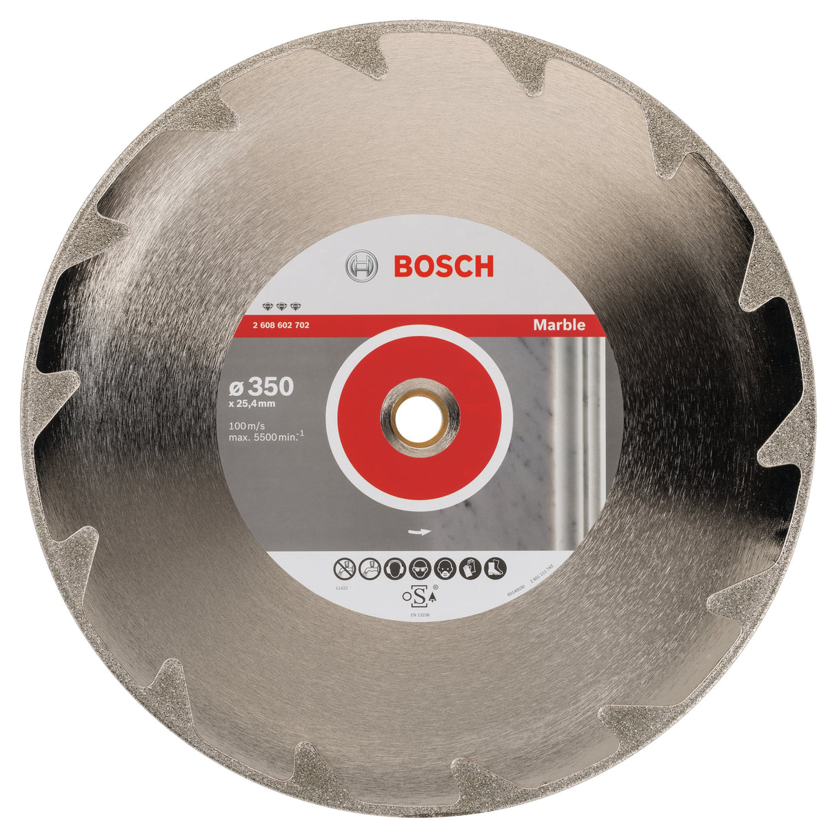 Bosch Professional Diamond Cutting Disc - Best for Marble - 350 x 25.40 x 2.6 x 5 mm