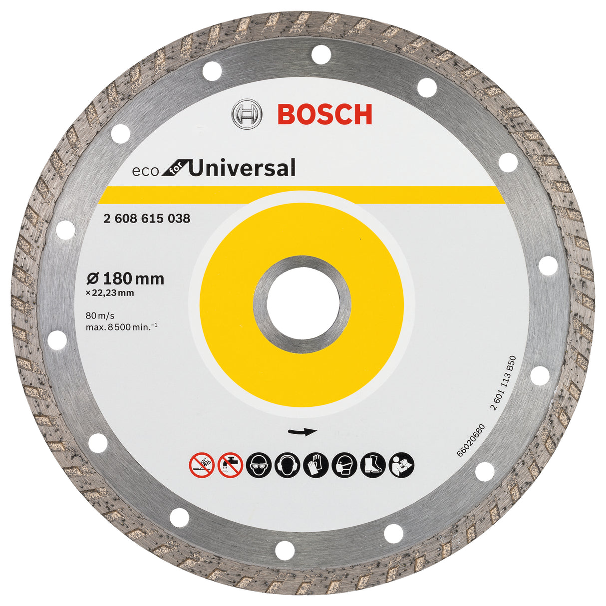 Bosch Professional Diamond Cutting Disc ECO - Universal, 180x22.23x2.6x7