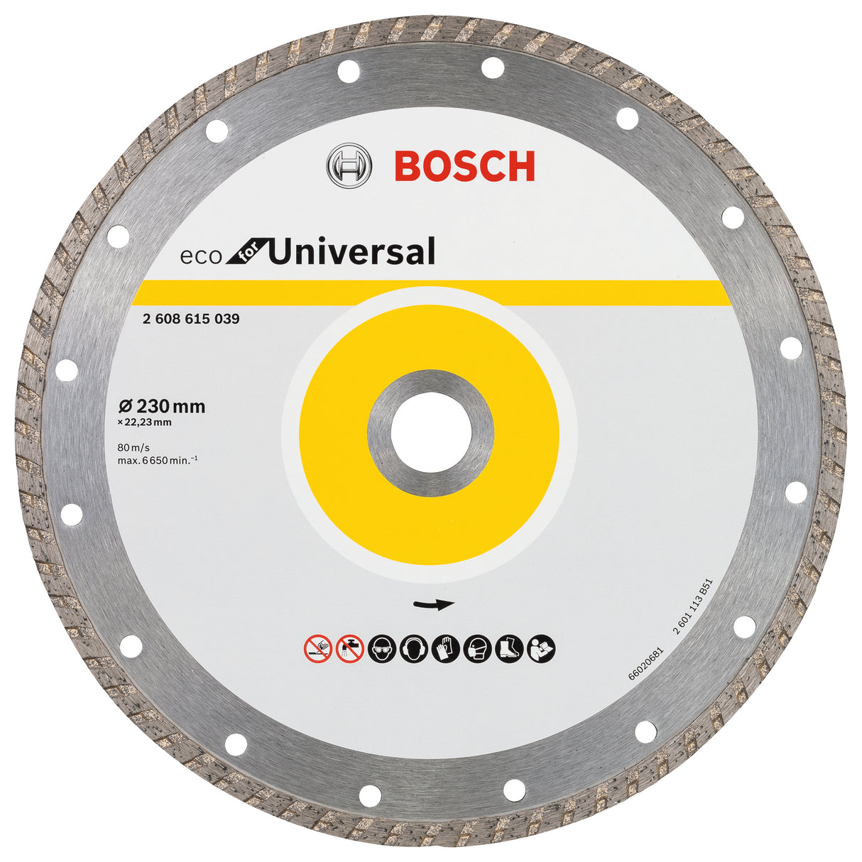 Bosch Professional Diamond Cutting Disc ECO - Universal, 230x22.23x3.0x7