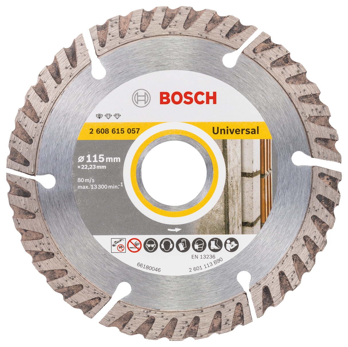 Bosch Professional Diamond Cutting Disc - Standard Universal, 115x22.23x2x10