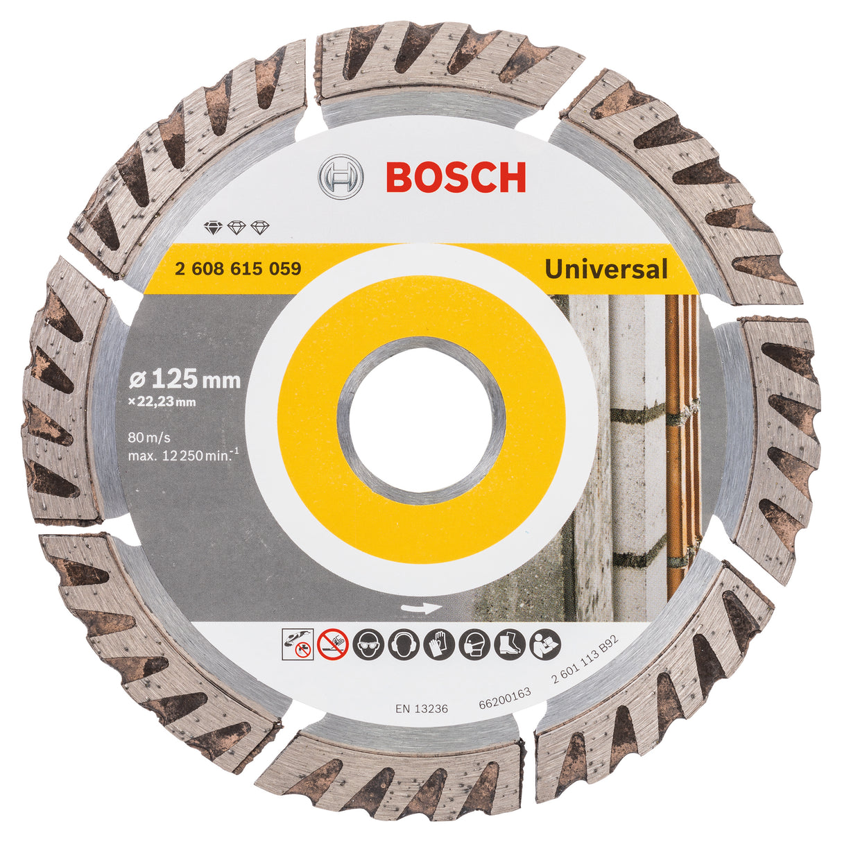 Bosch Professional Diamond Cutting Disc - Universal Standard, 125x22.23x2x10