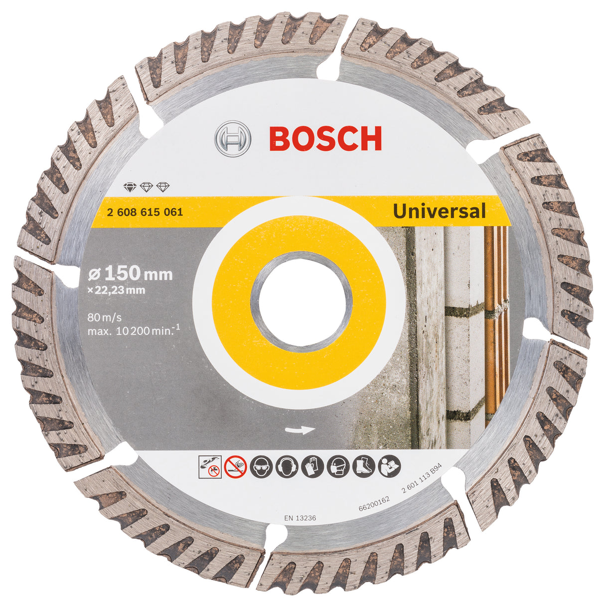 Bosch Professional Diamond Cutting Disc - Universal Standard, 150x22.23x2.4x10mm