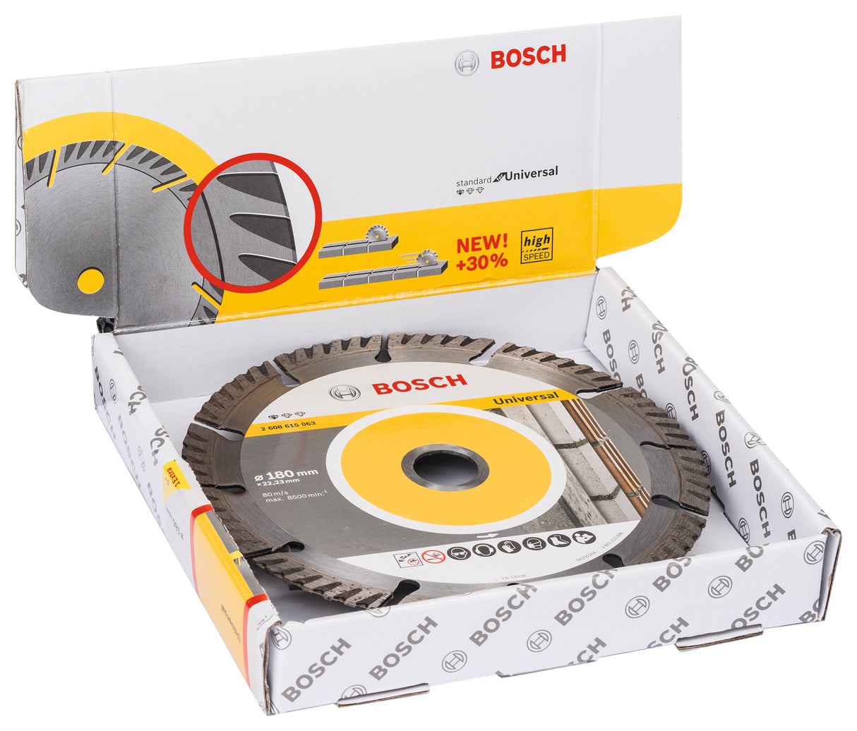 Bosch Professional Diamond Cutting Disc - Standard Universal (10 Pack) - 180x22.23x2.4x10mm