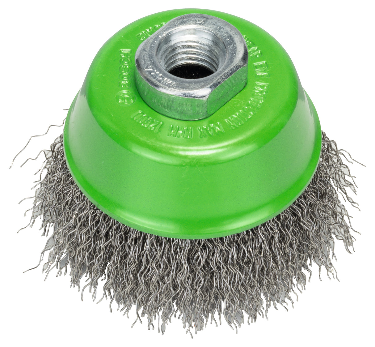 Bosch Professional Cup Brush 75mm, Crimped Wire, 0.3mm INOX - M14