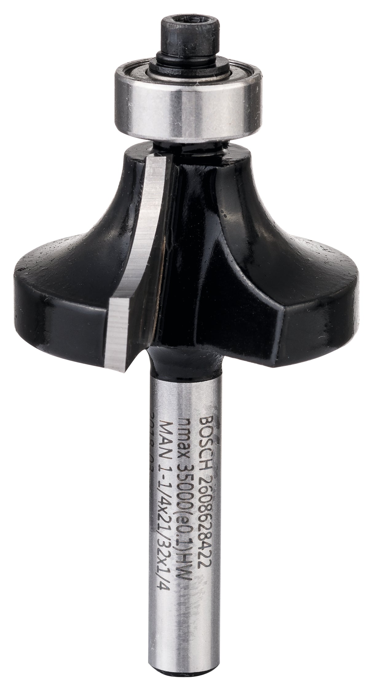Bosch Professional Beading Bit - 1/4" Shank, R9.5mm, 16.7mm Diameter, 9.5mm Depth