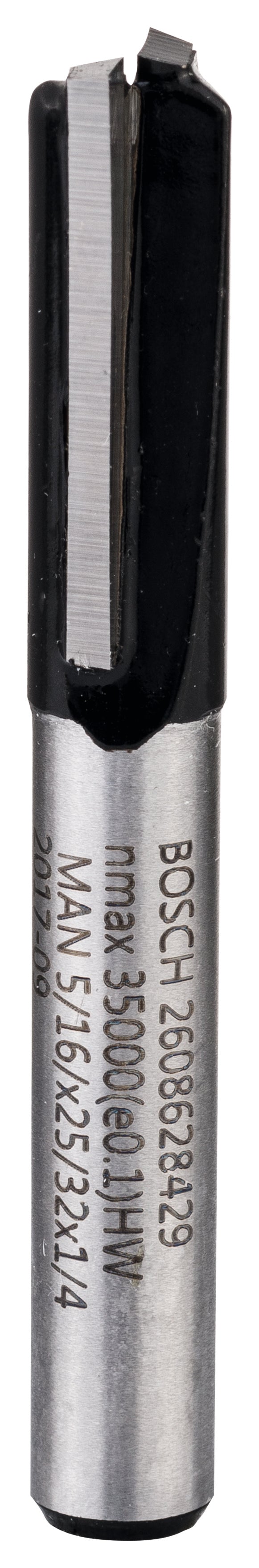 Bosch Professional Straight Bit - Centre Cut, 1/4" Shank, 7.9mm x 19.8mm