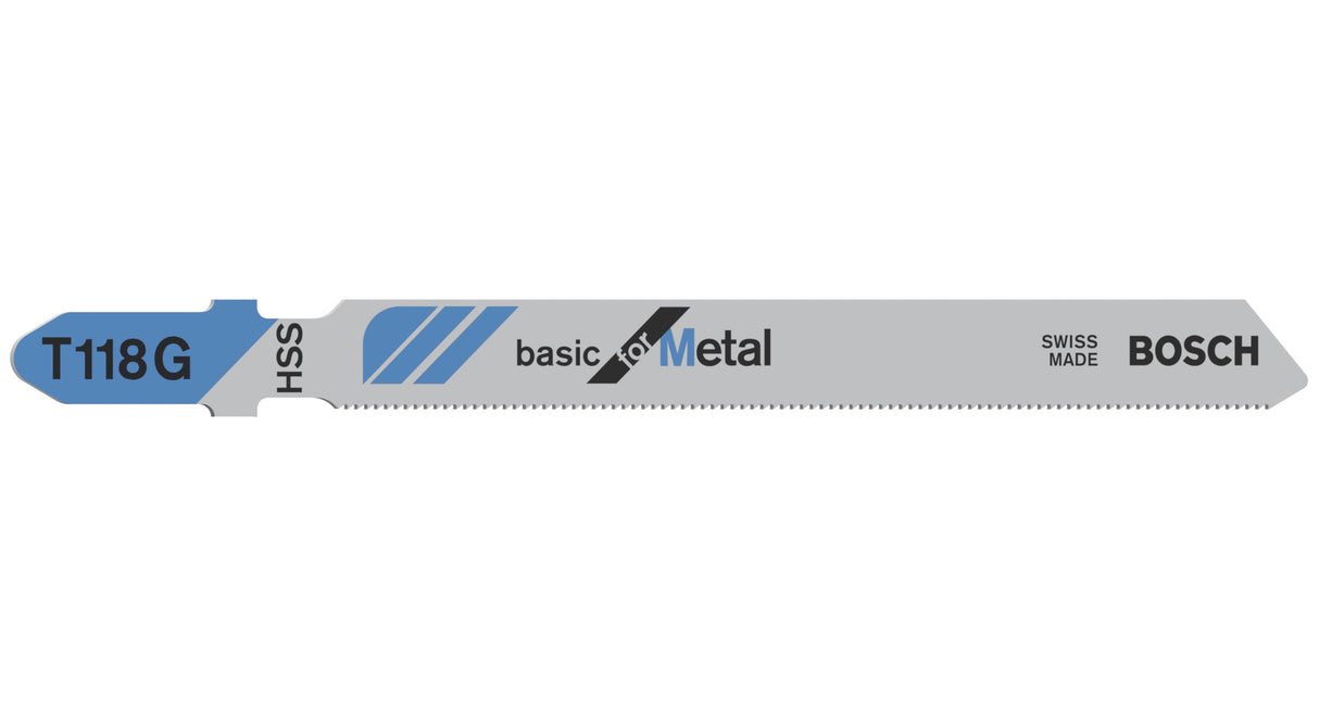 Bosch Professional Jigsaw Blade T118G Basic for Metal