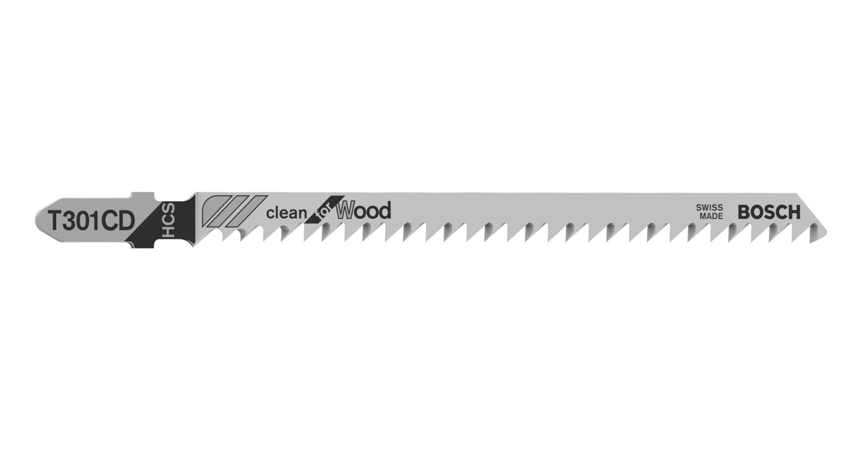 Bosch Professional Jigsaw Blade T301CD for Clean Wood Cutting
