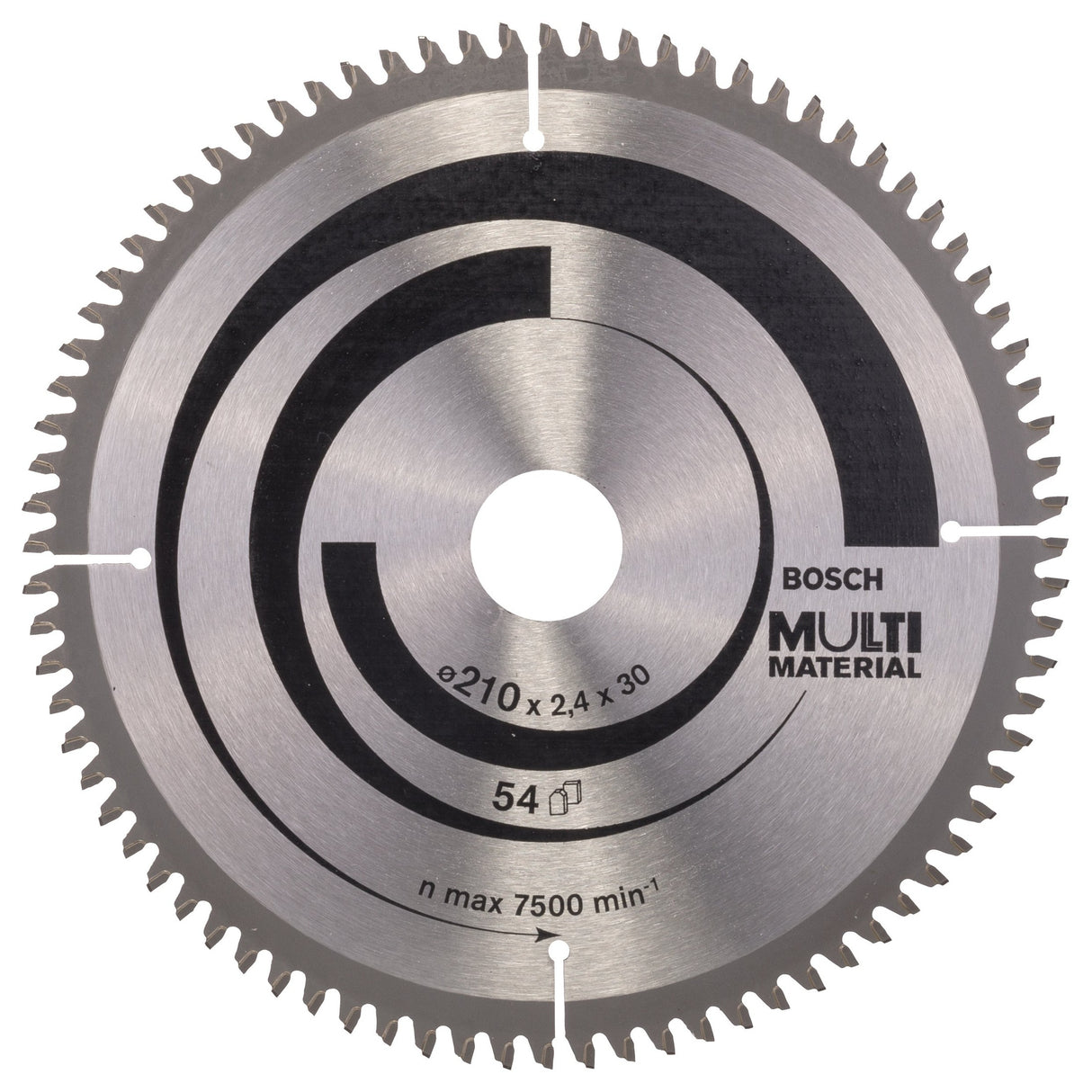 Bosch Professional Multi Material Circular Saw Blade - 210mm x 30mm x 2.5mm, 80 Teeth