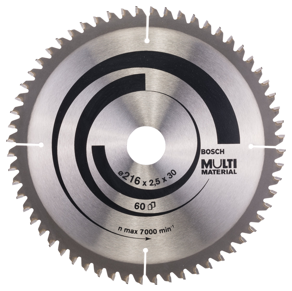 Bosch Professional Multi Material Circular Saw Blade - 216mm x 30mm x 2.5mm, 60 Teeth