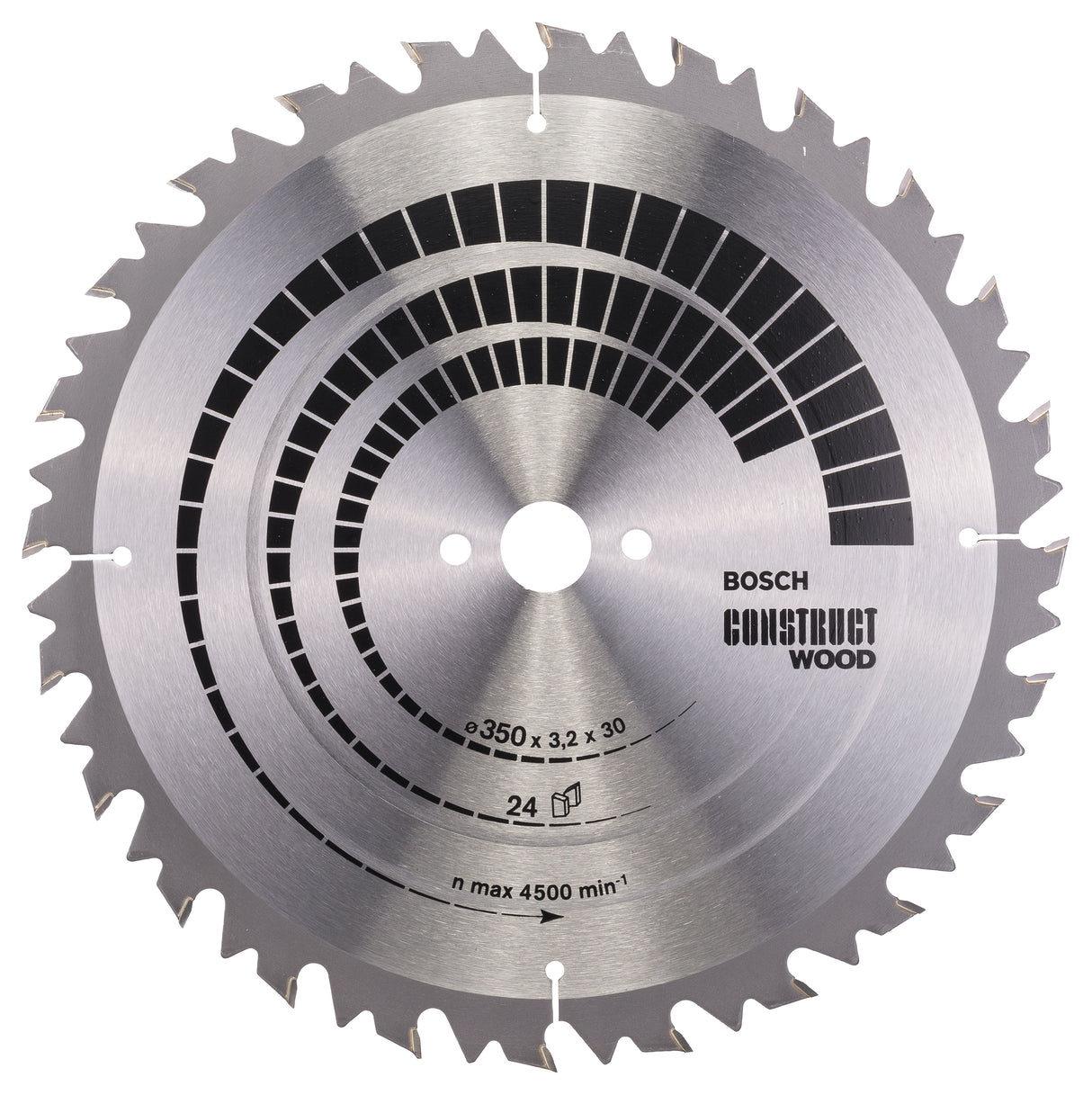 Bosch Professional Construct Wood Circular Saw Blade - 350mm x 30mm x 3.2mm, 24 Teeth