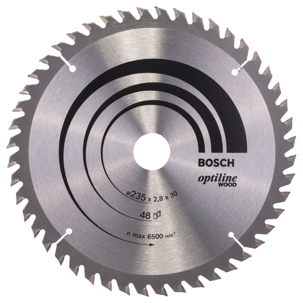 Bosch Professional Optiline Wood Circular Saw Blade - 235 x 30/25 x 2.8 mm, 48 Teeth