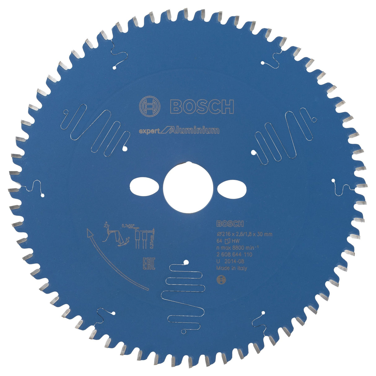 Bosch Professional Circular Saw Blade Expert for Aluminium - 216 x 30 x 2.6 mm, 64 Teeth