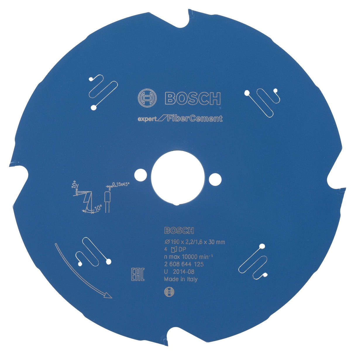 Bosch Professional Circular Saw Blade for Fibre Cement - 190 x 30 x 2.2 mm